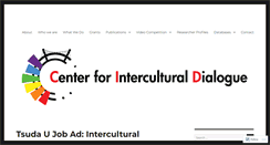 Desktop Screenshot of centerforinterculturaldialogue.org